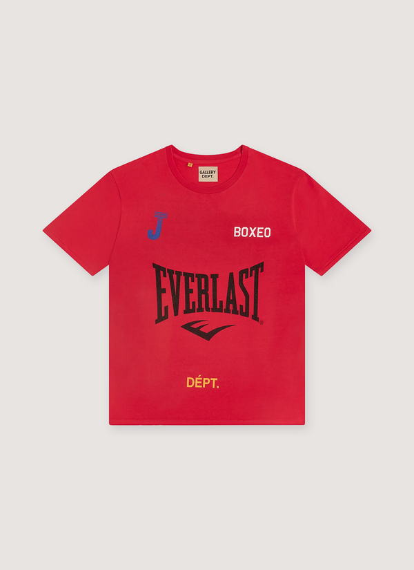 Gallery Dept. Everlast J Tee Red Everlast J Tee Red - Authenticated T-shirts | Pieces Los Angeles
