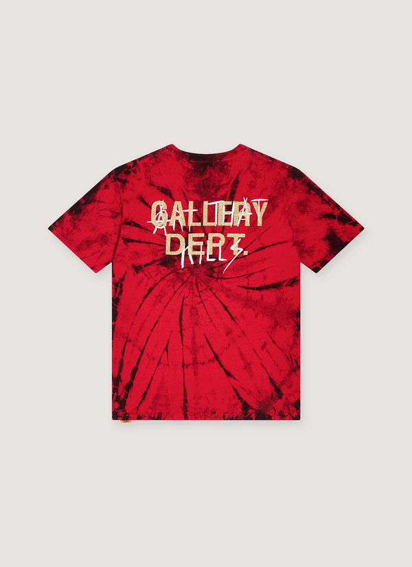 Gallery Dept. Exploited Tee Red Tie Dye alternate view - Shop at Pieces Los Angeles