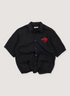 Undercover Bug Embroidered Shirt Black Red (Pre-Owned) button up closure, printed red logo, embroidered details, front view