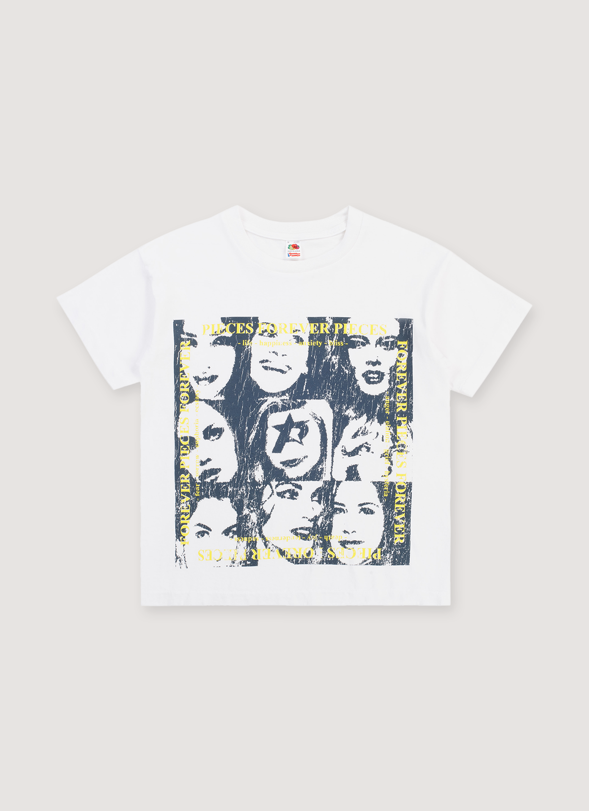 Pieces Faces Tee Bone
