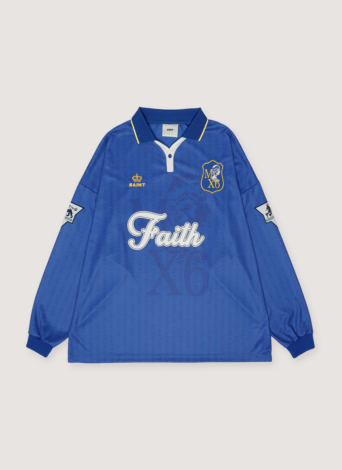 Saint Michael Faith Soccer Shirt Blue