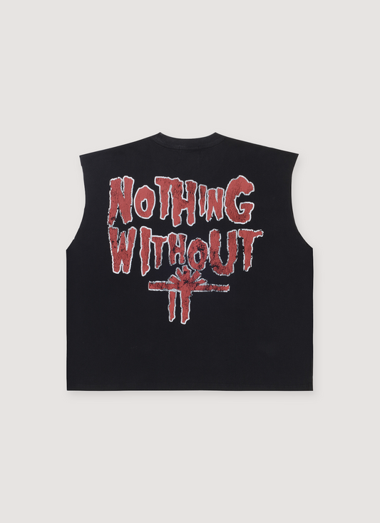 Vertabrae Fever Cut Off Black