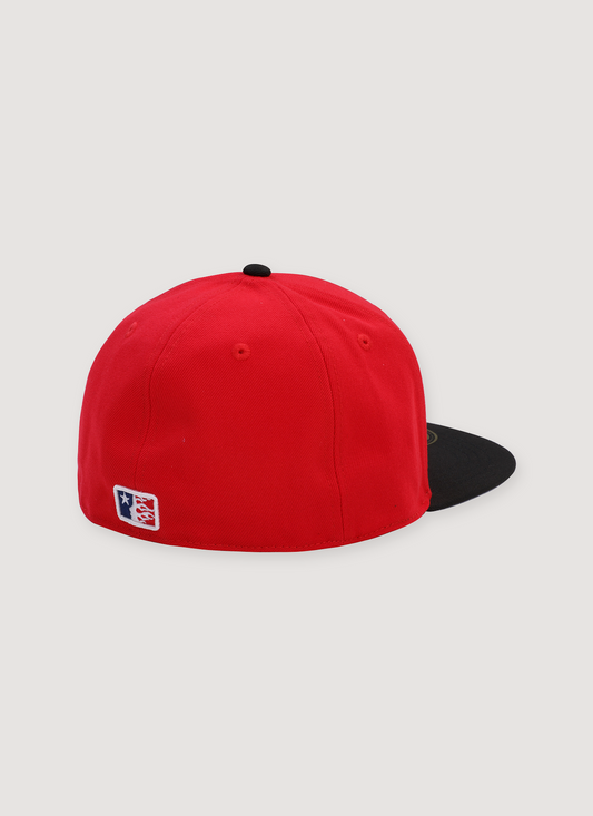 Hellstar Baseball Fitted Hat Red Black
