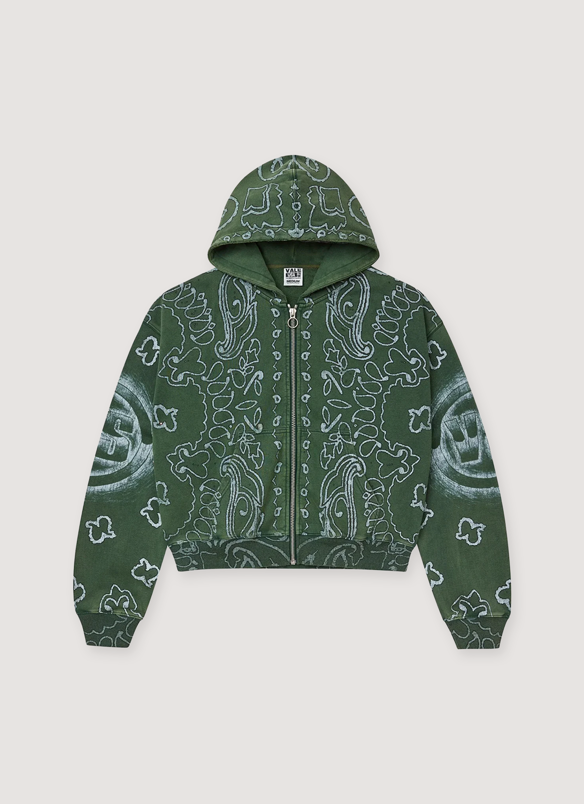 Vale Forever Flag Zip Up Sweatshirt Green