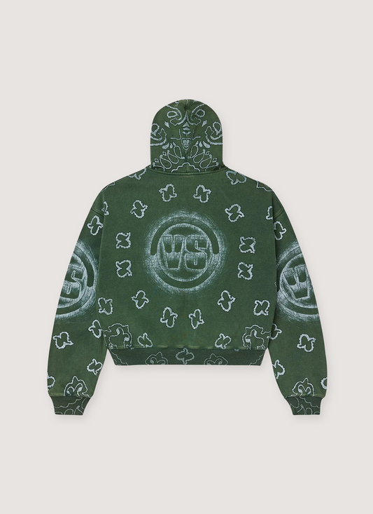 Vale Forever Flag Zip Up Sweatshirt Green