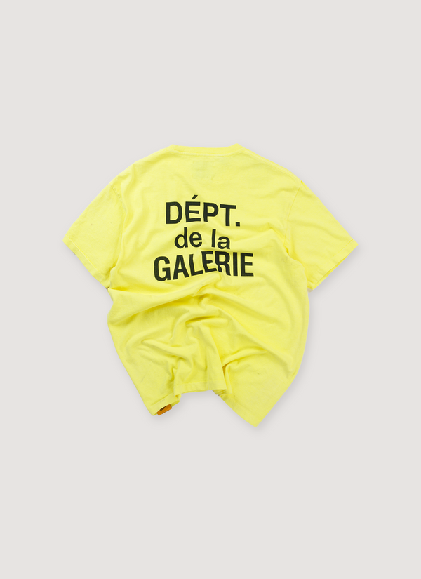 Gallery Dept. French Logo Tee Flo Yellow (Pre-Owned) alternate view - Shop at Pieces Los Angeles