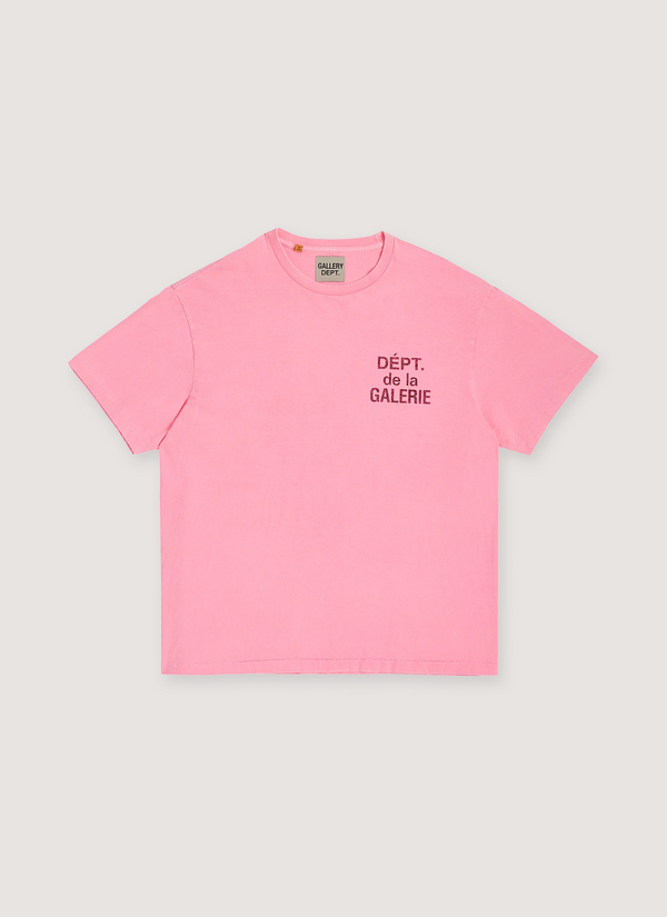French Logo French Logo Flo Tee Pink French Logo Flo Tee Pink - Authenticated T-shirts | Pieces Los Angeles