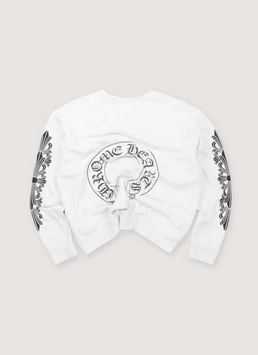 Chrome Hearts Horseshoe Crewneck White (Pre-Owned)