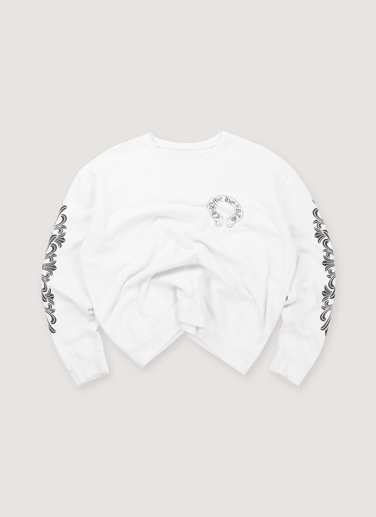 Chrome Hearts Horseshoe Crewneck White (Pre-Owned)