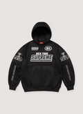 Supreme Football Zip Up Hooded Sweatshirt Black Supreme Football Zip Up Hooded Sweatshirt Black - Image 1 | Authenticated at Pieces Los Angeles