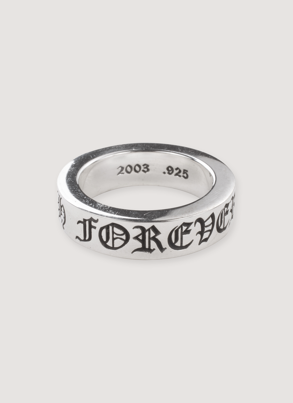 Chrome Hearts Forever Spacer Ring Silver