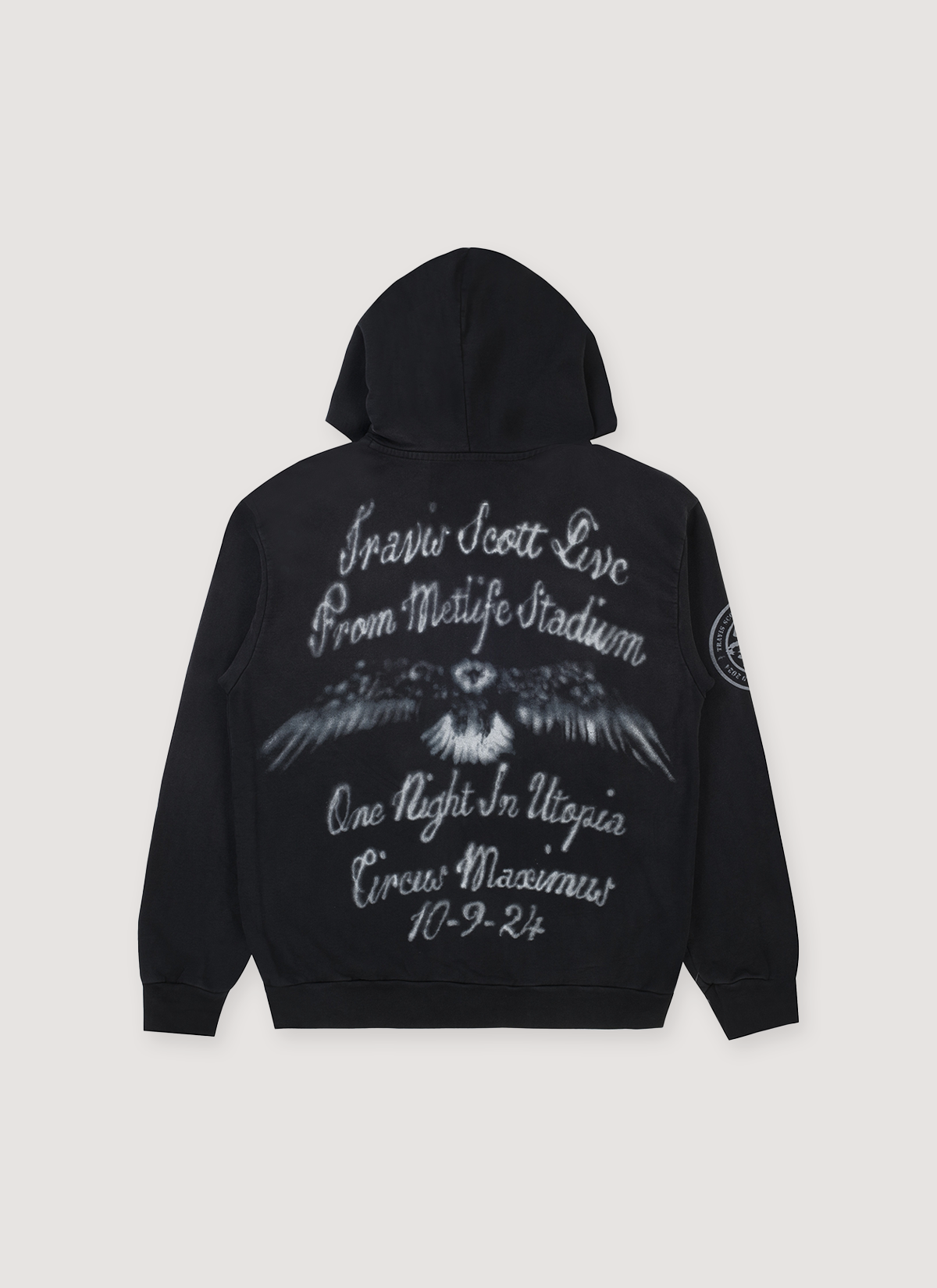 Freedom Zip Up Sweatshirt Black – PIECES