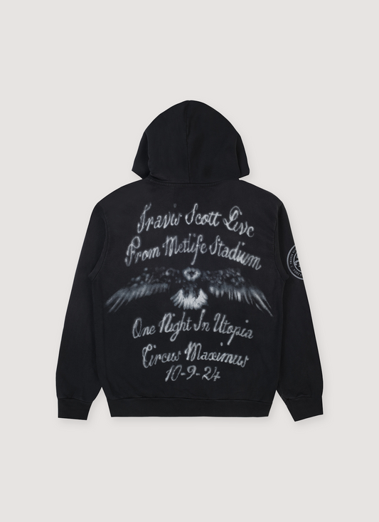 Travis Scott Freedom Zip Up Sweatshirt Black