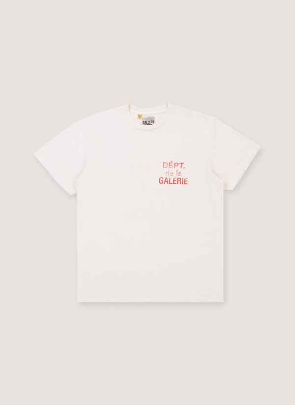 Gallery Dept. French Logo Tee Cream Red French Logo Tee Cream Red - Authenticated T-shirts | Pieces Los Angeles