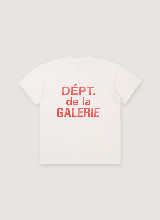 Gallery Dept. French Logo Tee Cream Red