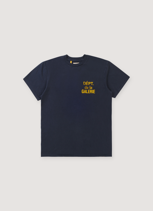 Gallery Dept. French Logo Tee Navy Gold French Logo Tee Navy Gold - Authenticated T-shirts | Pieces Los Angeles