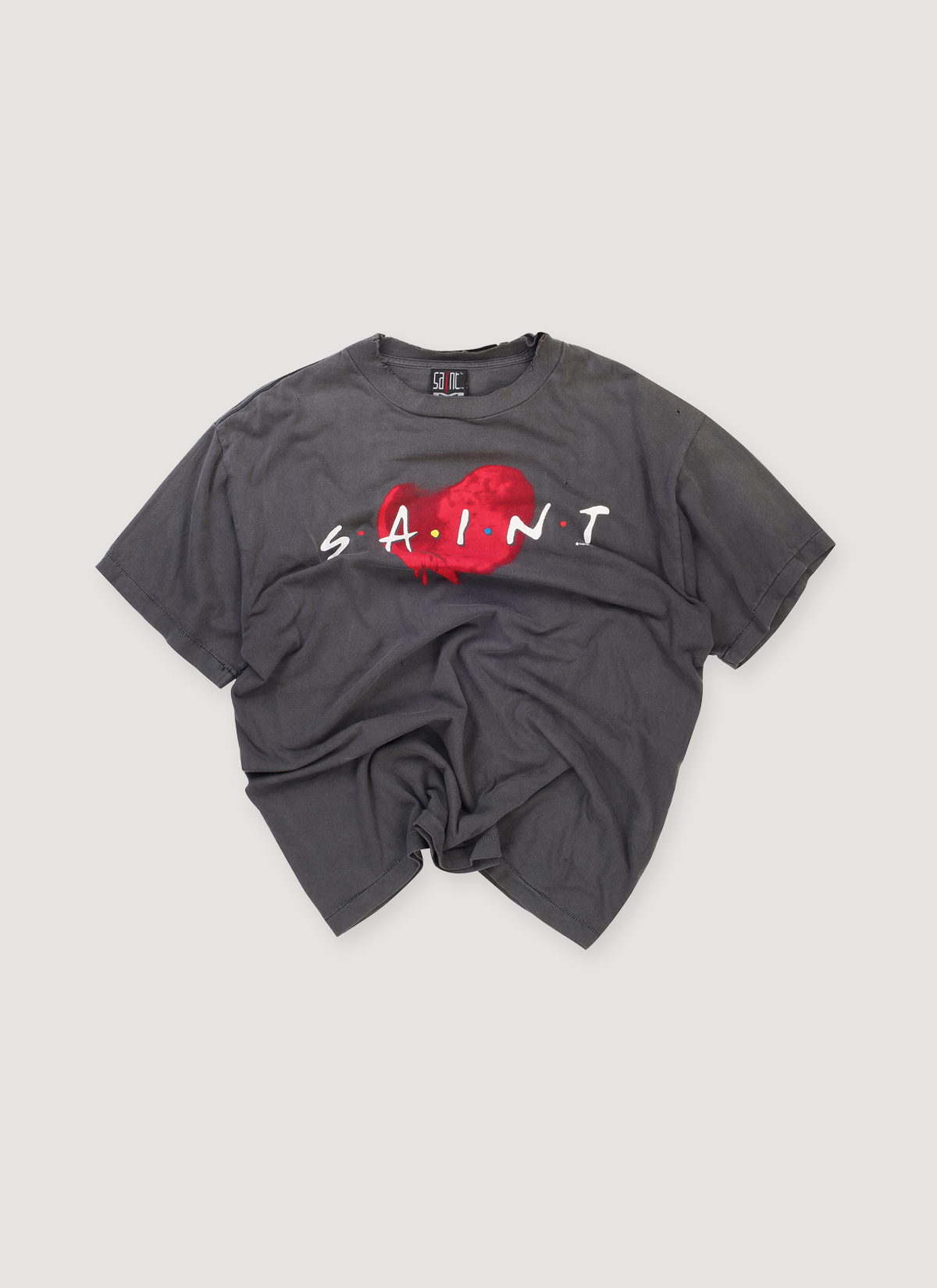 Saint Michael Heart Tee Vintage Black (Pre-Owned)