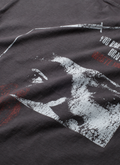 Pieces Future Tee shirt Vintage Black close up view on graphic on back Pieces Future Tee Vintage Black - Image 4 | Authenticated at Pieces Los Angeles
