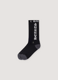 Chrome Hearts Fuck You Dagger Socks white black, Jacquard knit, embroidered dagger design Chrome Hearts Fuck You Dagger Socks - Image 2 | Authenticated at Pieces Los Angeles