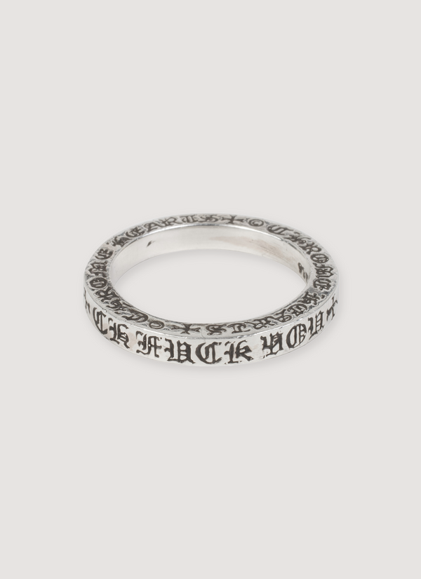 Chrome Hearts Fuck You Spacer Ring (Pre-Owned) Fuck You Spacer Ring (Pre-Owned) - Authenticated Rings | Pieces Los Angeles