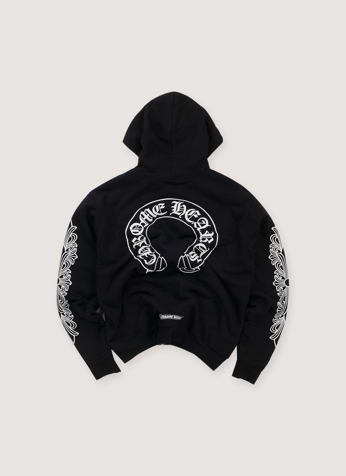 Chrome Hearts Fuck You Horseshoe Thermal Zip Up Sweatshirt Black