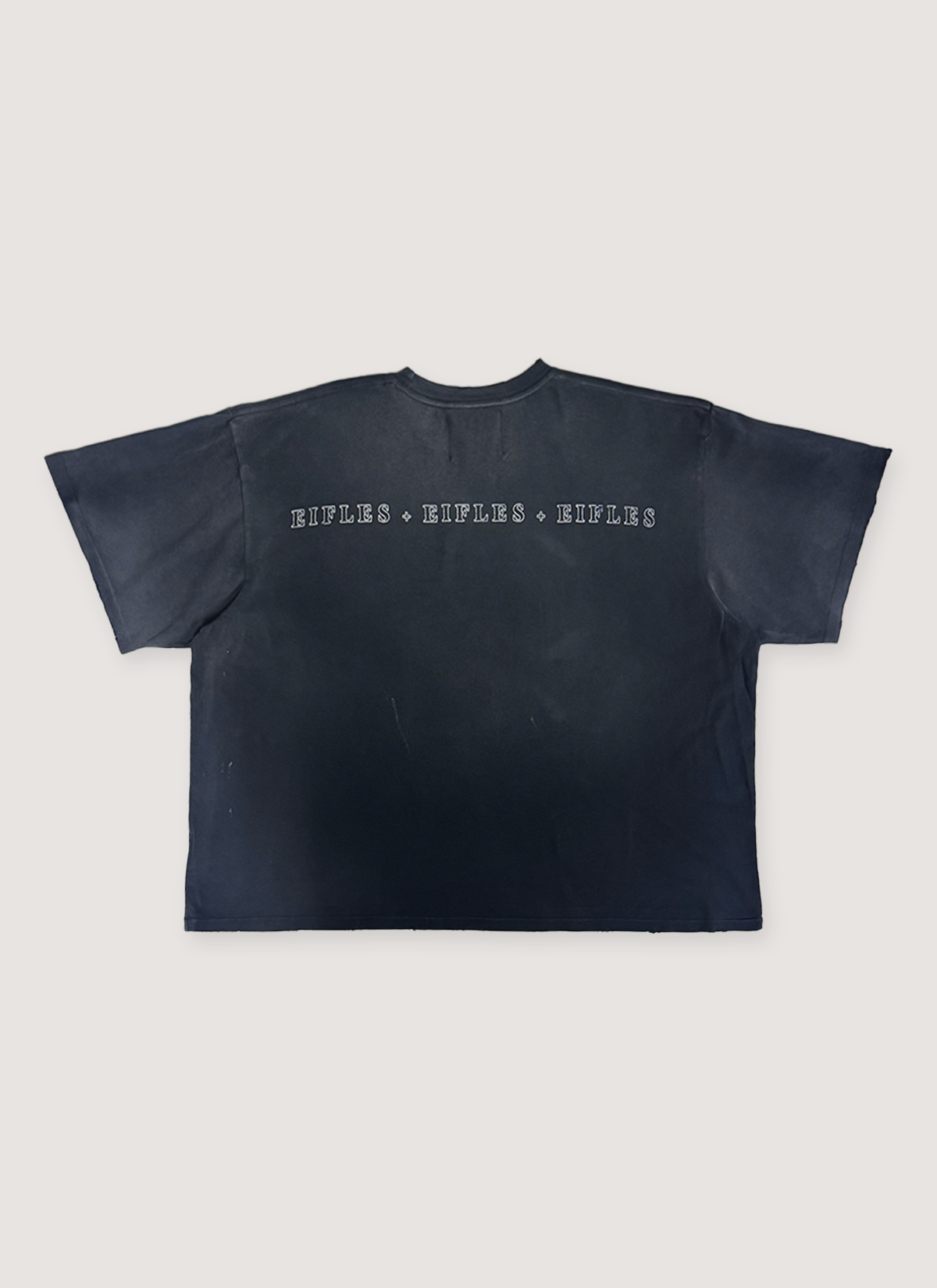 Eifles Gateway Inn Tee Vintage Navy faded washed with text, back view Eifles Gateway Inn Tee Vintage Navy - Image 2 | Authenticated at Pieces Los Angeles
