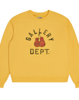 Gallery Dept. Boxing Merch Crewneck Yellow