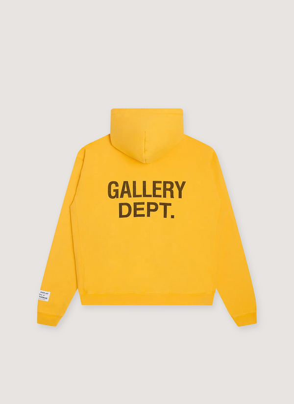 Gallery Dept. 90's GD Logo Sweatshirt Gold alternate view - Shop at Pieces Los Angeles