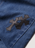 Chrome Hearts Gallery Dept. Reworked Cross Jeans Indigo (Pre-Owned) Chrome Hearts Gallery Dept. Reworked Cross Jeans Indigo (Pre-Owned) - Image 3 | Authenticated at Pieces Los Angeles