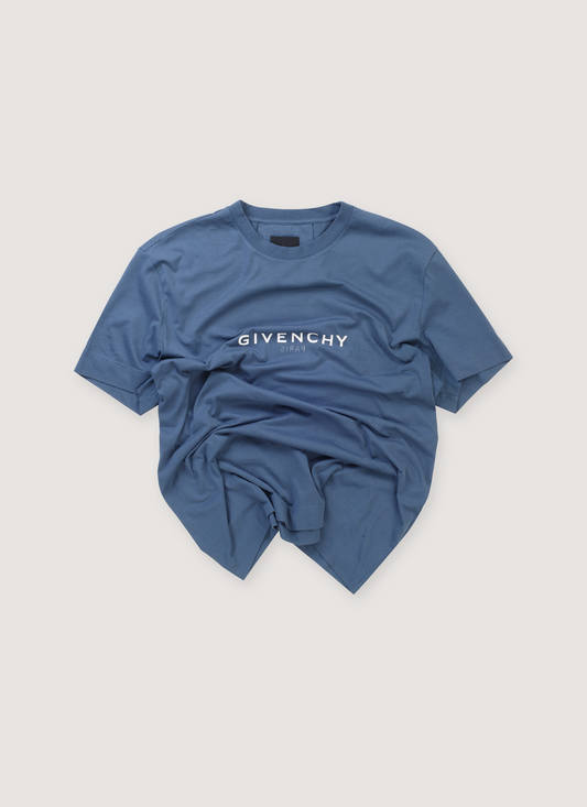 Givenchy Reverse Slim Cut Print Tee Military Blue (Pre-Owned)