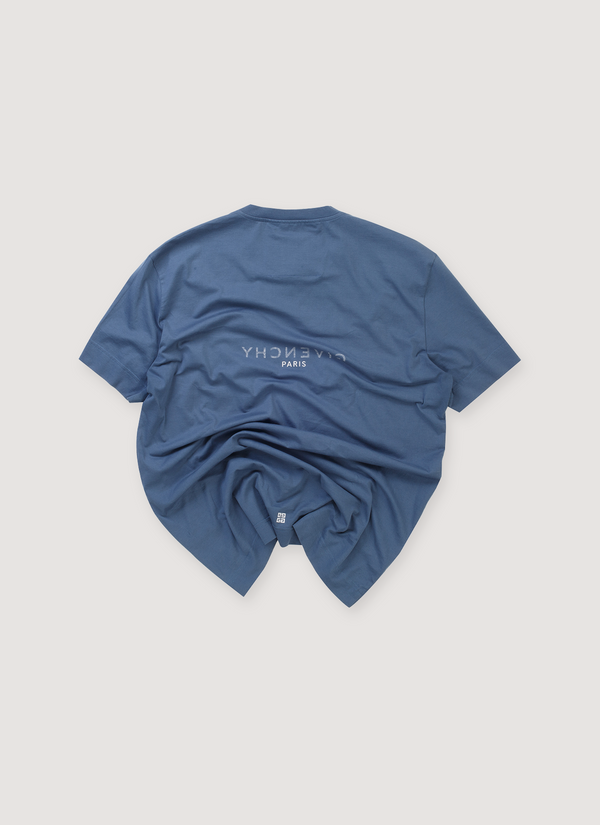 Givenchy Reverse Slim Cut Print Tee Military Blue (Pre-Owned) Reverse Slim Cut Print Tee Military Blue (Pre-Owned) - Authenticated T-shirts | Pieces Los Angeles