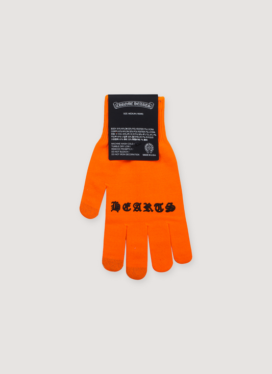 Chrome Hearts Checkmate Work Gloves Neon Orange