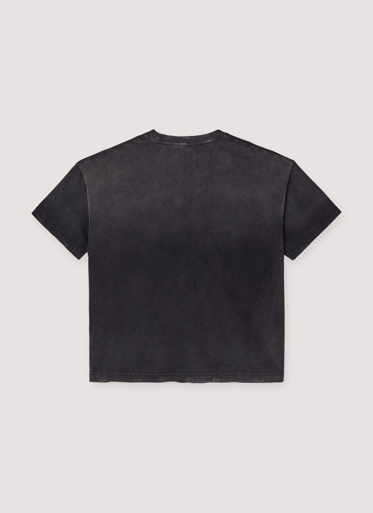 Vale Forever God's City Tee Shirt Vintage Black with vintage wash and distressed, back view