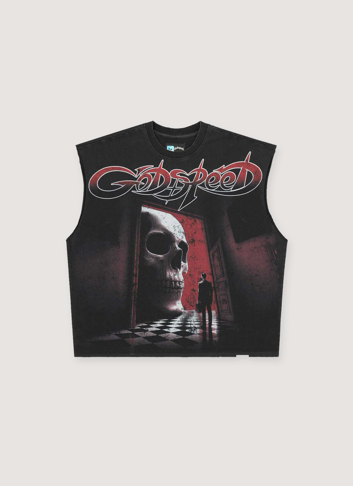 Godspeed New York Fate's Doorstep Sleeveless Tee Godspeed New York Fate's Doorstep Sleeveless Tee - Image 4 | Authenticated at Pieces Los Angeles