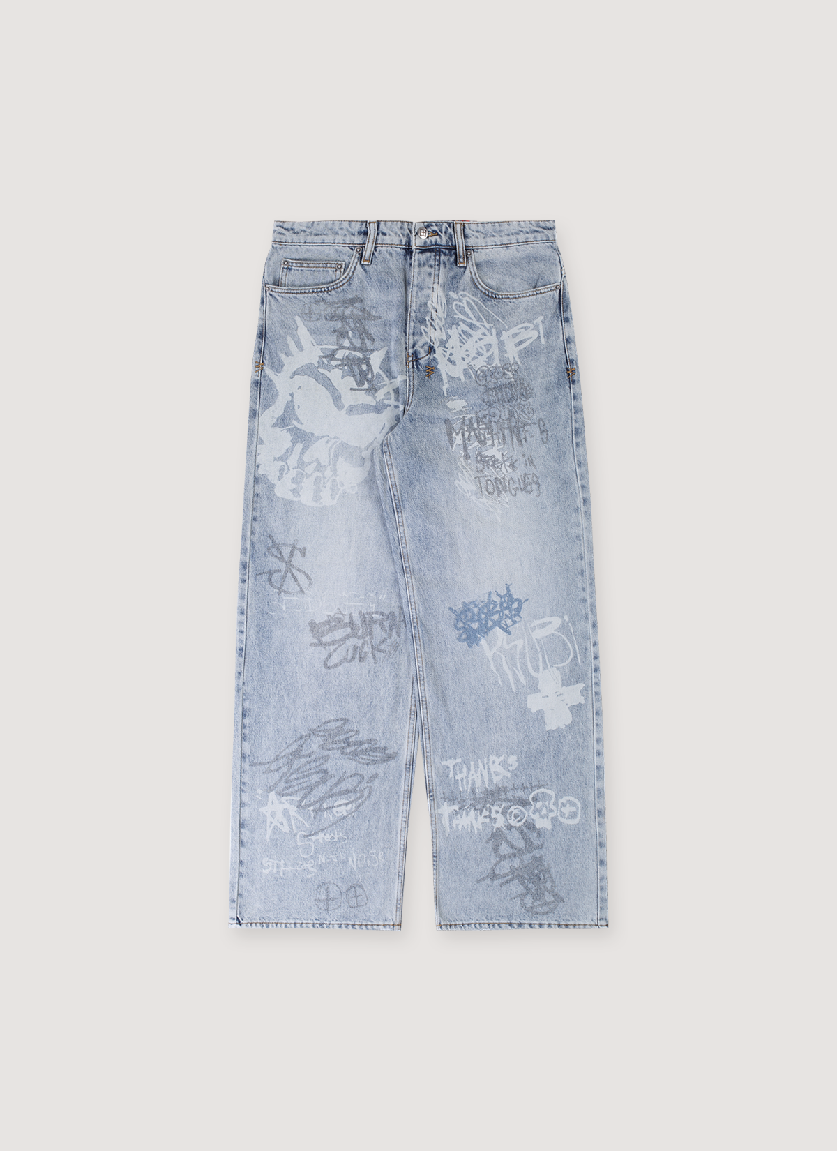 Ksubi Maxx Rogue Denim Blue Grafitti Ksubi Maxx Rogue Denim Blue Grafitti - Image 1 | Authenticated at Pieces Los Angeles
