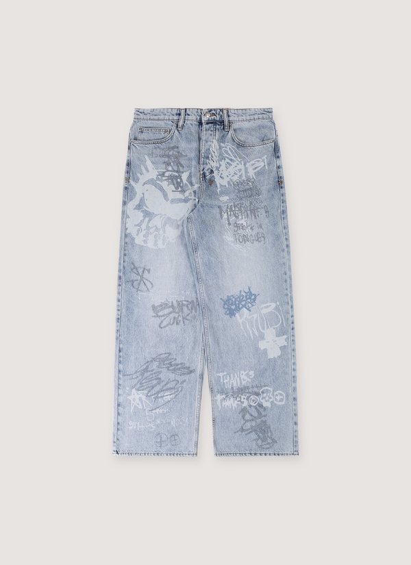 Ksubi Maxx Rogue Denim Blue Grafitti Maxx Rogue Denim Blue Grafitti - Authenticated Jeans | Pieces Los Angeles