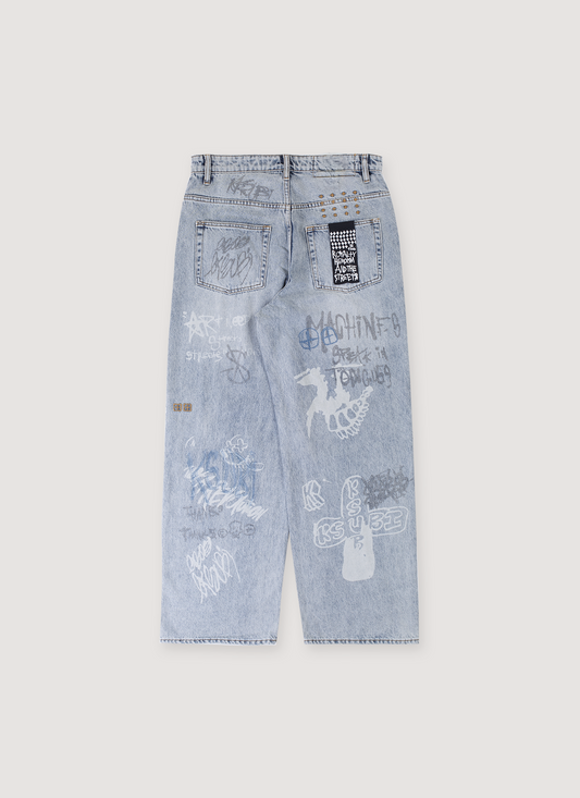 Maxx Rogue Denim Blue Grafitti