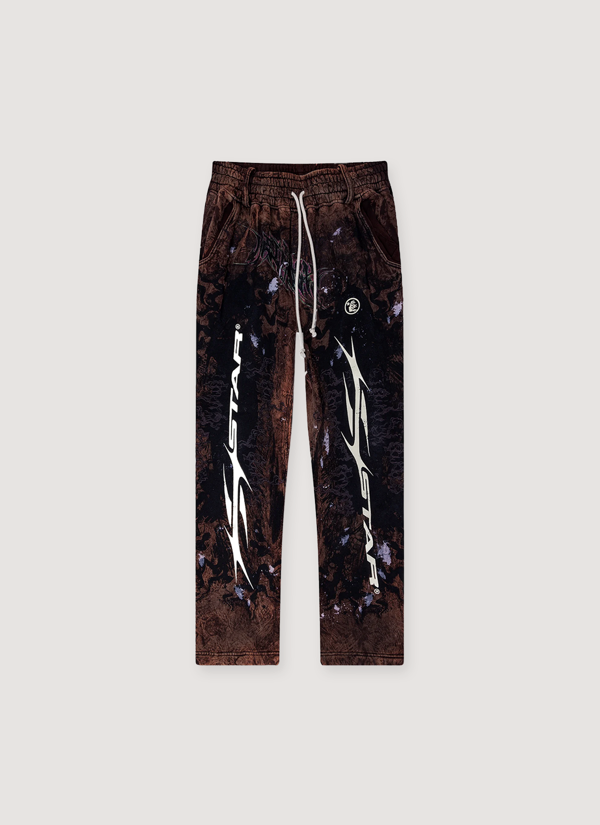 Hellstar Grafitti Sweatpants Brown Hellstar Grafitti Sweatpants Brown - Image 1 | Authenticated at Pieces Los Angeles