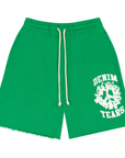 Denim Tears University Sweat Shorts Green White