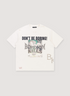 Boredom Kills Grim Tee Vintage White that says Don&