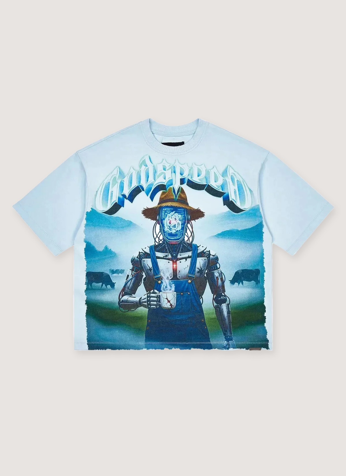 Godspeed New York Aura Farming Tee Godspeed New York Aura Farming Tee - Image 1 | Authenticated at Pieces Los Angeles