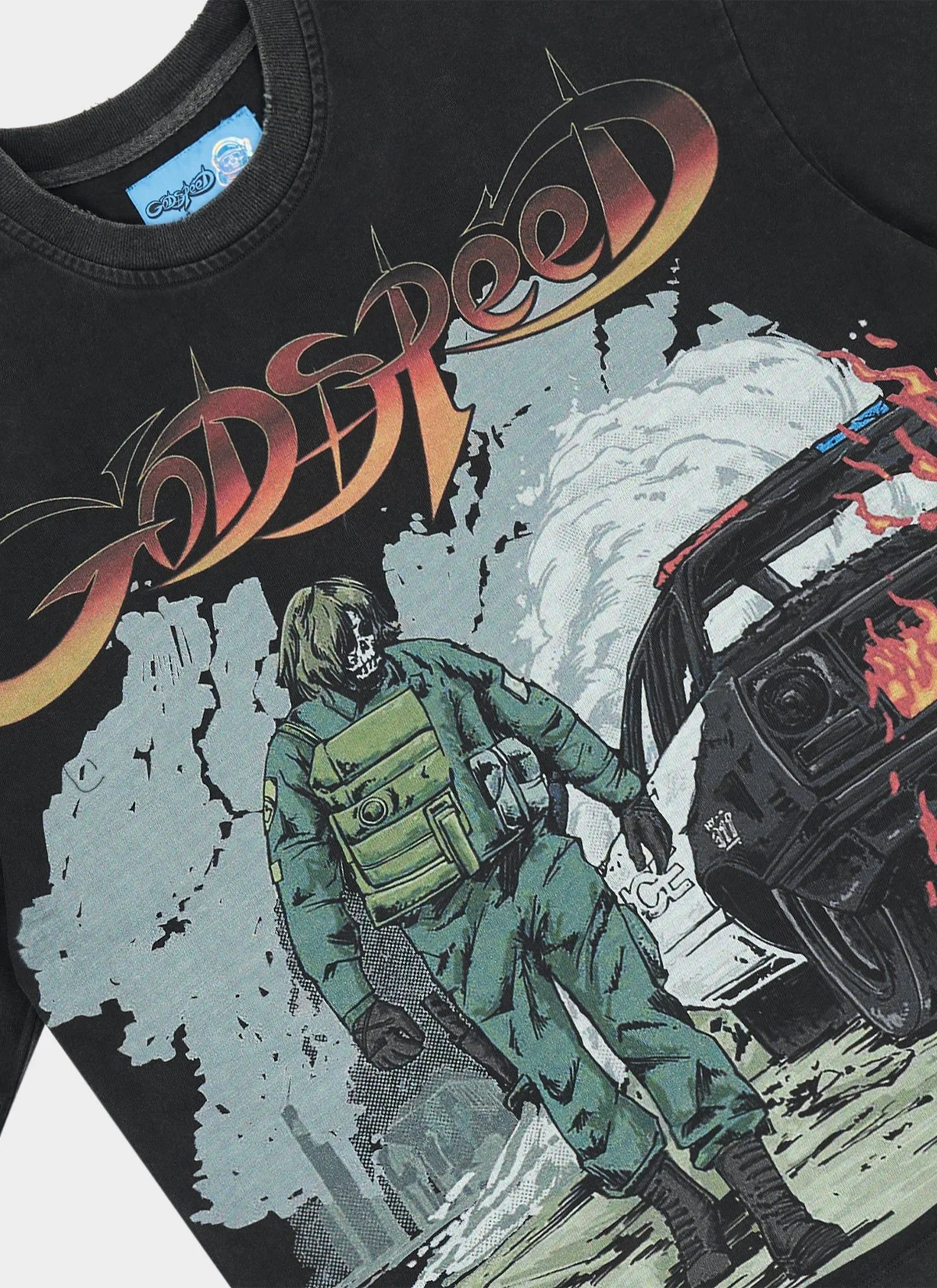 Godspeed New York KHAOS Tee Black Godspeed New York KHAOS Tee Black - Image 3 | Authenticated at Pieces Los Angeles