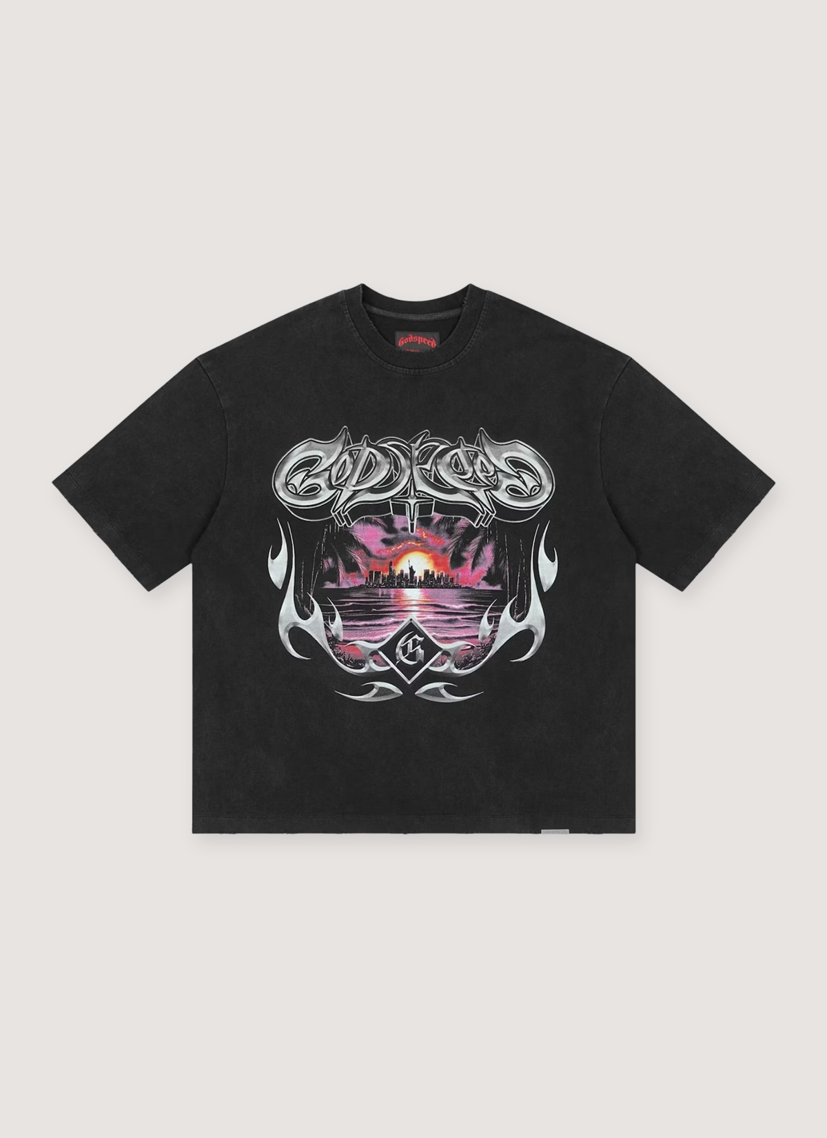 Godspeed New York Liberty Sunset Tee Black