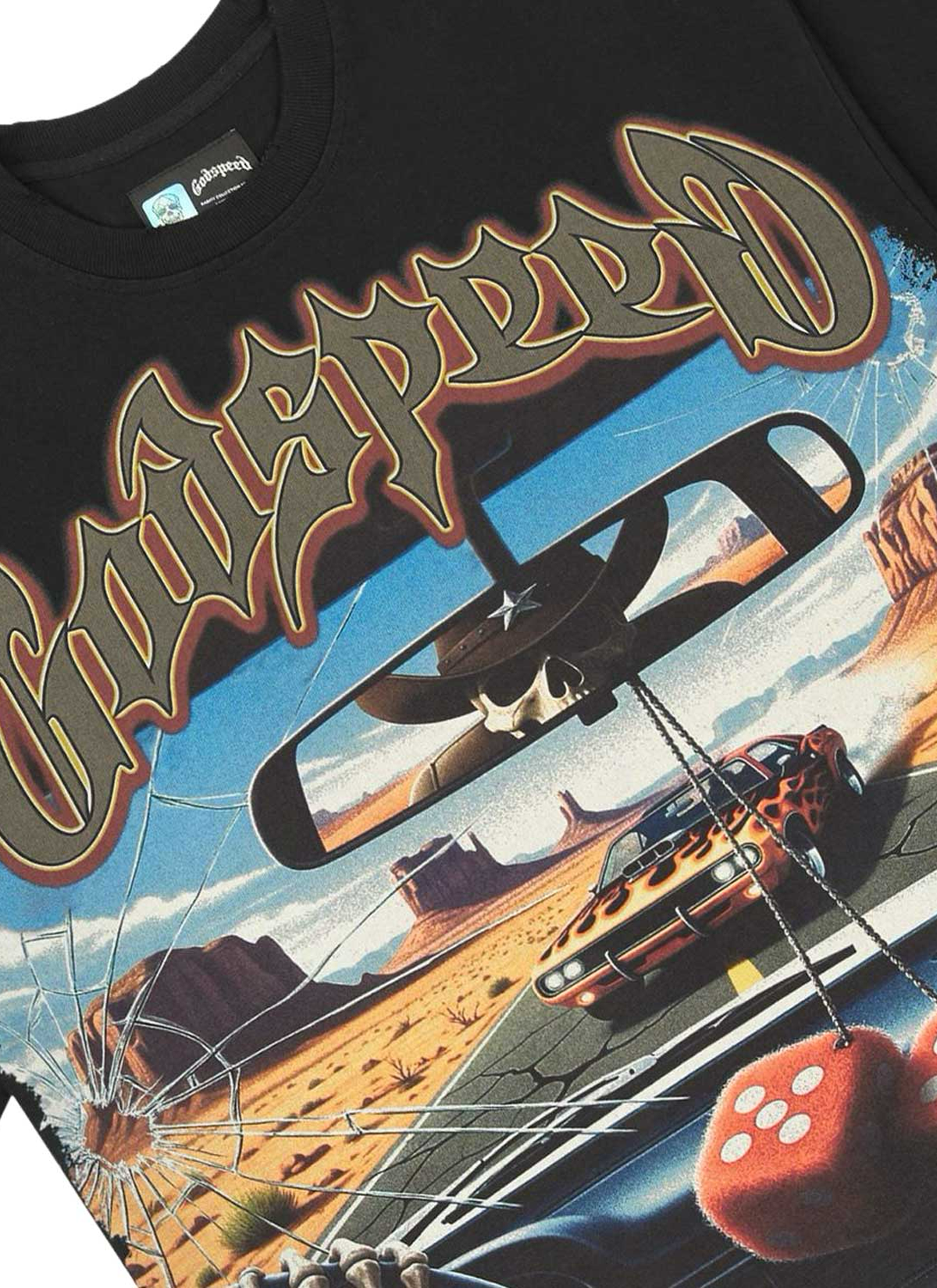 Godspeed New York On The Run II Tee Black Godspeed New York On The Run II Tee Black - Image 3 | Authenticated at Pieces Los Angeles