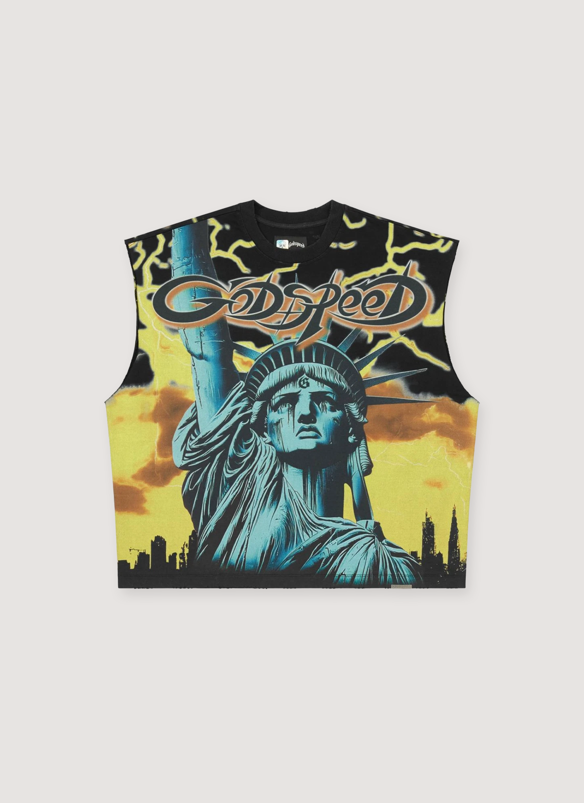 Godspeed Voltage Sleeveless Tee Godspeed Voltage Sleeveless Tee - Image 7 | Authenticated at Pieces Los Angeles