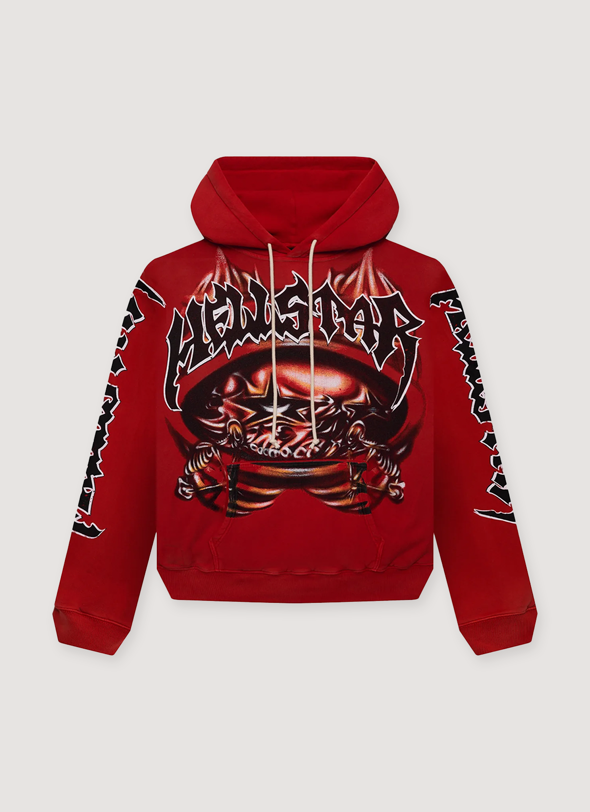 Hellstar Halloween Skeleton Airbrush Sweatshirt Red