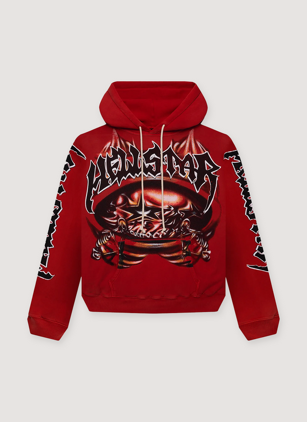 Hellstar Halloween Skeleton Airbrush Sweatshirt Red Halloween Skeleton Airbrush Sweatshirt Red - Authenticated Sweatshirts | Pieces Los Angeles