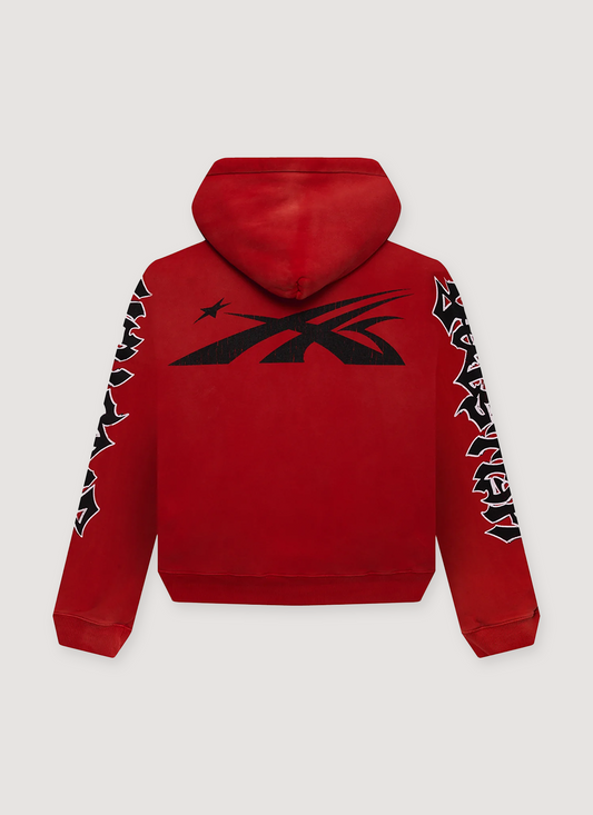 Hellstar Halloween Skeleton Airbrush Sweatshirt Red