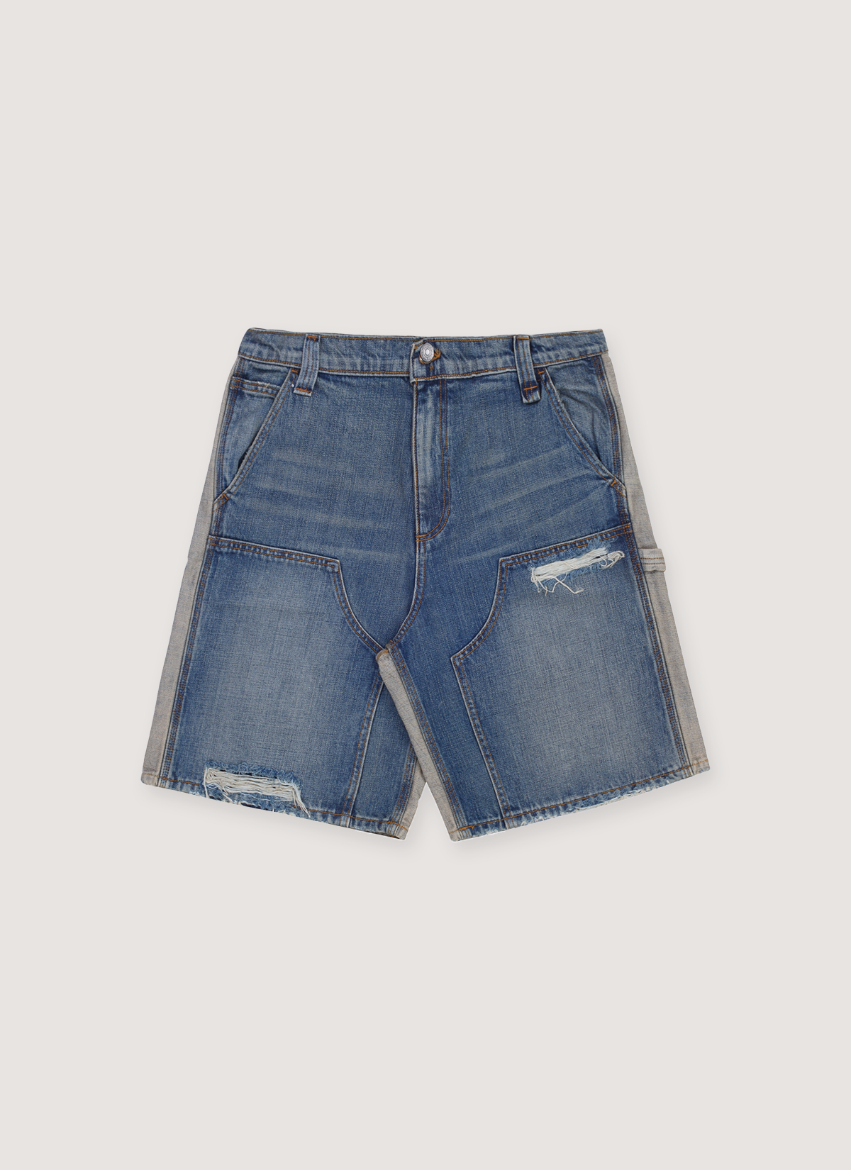 Pieces Harvey Split Carpenter Denim Shorts Pieces Harvey Split Carpenter Denim Shorts - Image 1 | Authenticated at Pieces Los Angeles