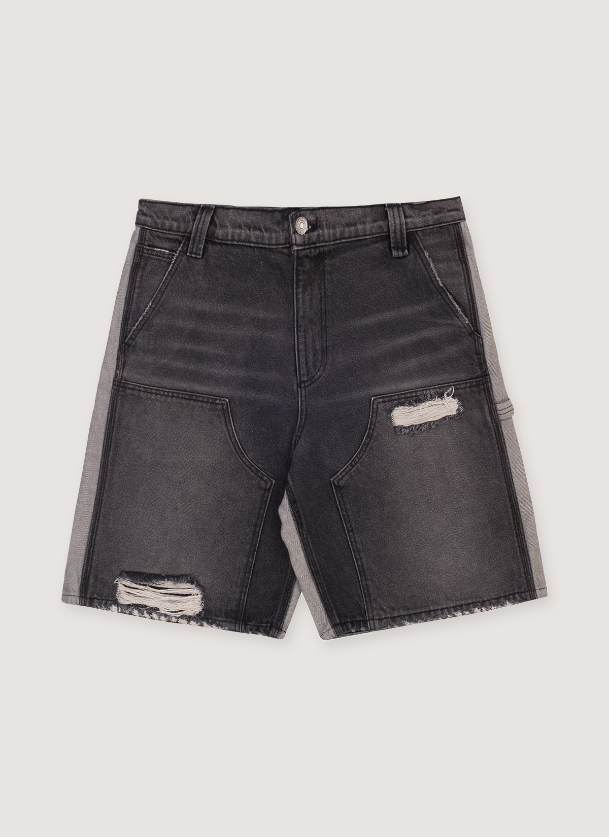 Pieces Harvey Split Carpenter Short Washed Black
